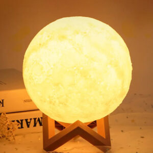 7 Multi Colors Changing 3D Moon lamp with Touch Sensor